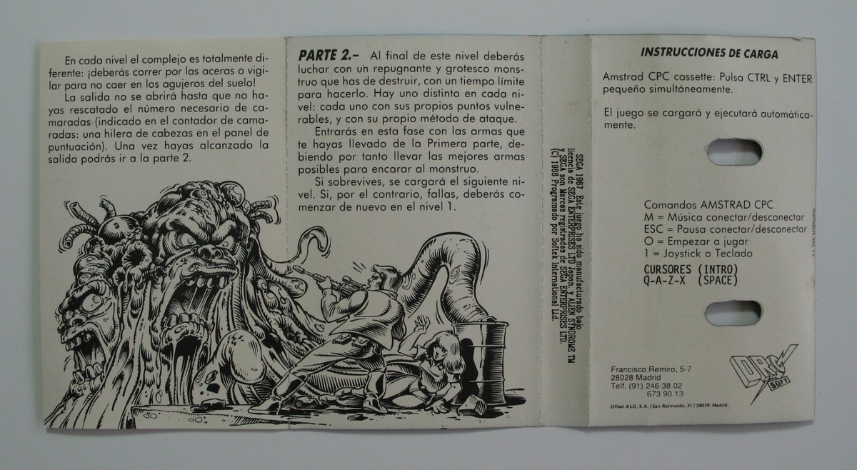 amstrad CPC game amstrad games amstrad game amstrad ALIEN SYNDROME