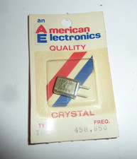Vtg NOS American Radio Crystal Ham and CB Radio Freq. 458.850 Type TMR S-52