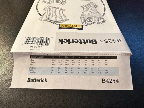 Butterick B4254 &/or B6565 (Sizes: 12-16 / 6-14) Misses' Stays, Corsets / Pants - Picture 12 of 17