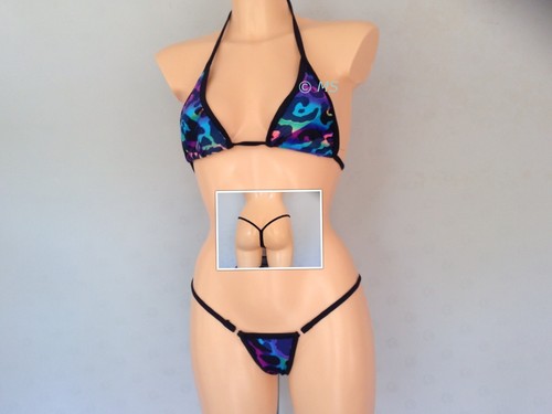 JUEGO DE BIKINI MICRO CUERDA G TRAJE DE BAÑO TANGA EXTREMADAMENTE ATREVIDO PEQUEÑO REVELADOR - Imagen 5 de 9
