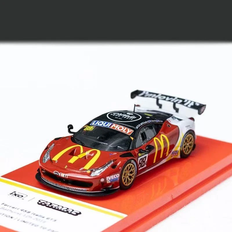 TARMAC フェラーリ 458  GT3 マクドナルド スペシャルエディション TW 1:64 Ferrari 458 GT3 McDonald's Race Limited simulation