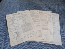 1970 LINCOLN MERCURY OLDSMOBILE FACTORY TUNE UP SPECIFICS SPEC MANUAL SHEETS SET