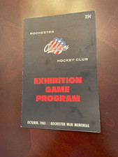 10/65 Rochester Americans VS Toronto Maple Leafs Exhibition Program Johnny Bower