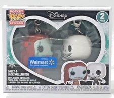 Funko Pop! Disney NBX Sally & Jack Skellington Pocket Keychain 2 pack Walmart EX