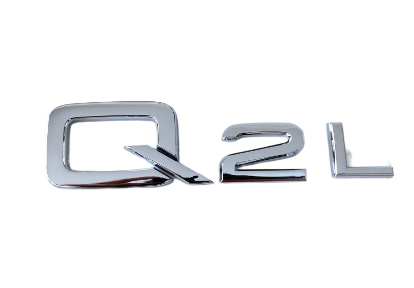 CHROME FIT AUDI Q2L REAR TRUNK EMBLEM BADGE NAMEPLATE DECAL LETTER NUMBER NEW