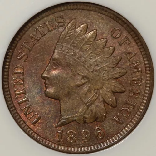 1896 Indian Cent NGC MS-65RB