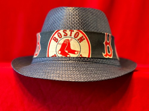 MLB Boston Red Sox Unisex Sommer Fedora Panama Strohhut mit Band - Bild 3 von 30