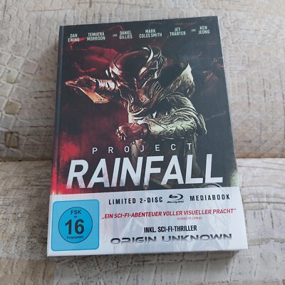Mediabook PROJECT RAINFALL Limited Edition + ORIGIN UNKNOWN 2 BLU-RAY NEU P16