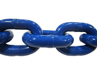 5/8'' x 15' Grade 100 Industrial Lifting Chain 22,600 lbs Load Bulk Rigging Tow