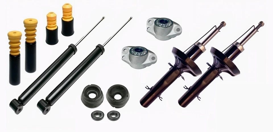 4 Premium Stoßdämpfer Gas Domlager Protectionkit Serie für VW Bora Golf 4 Typ 1J