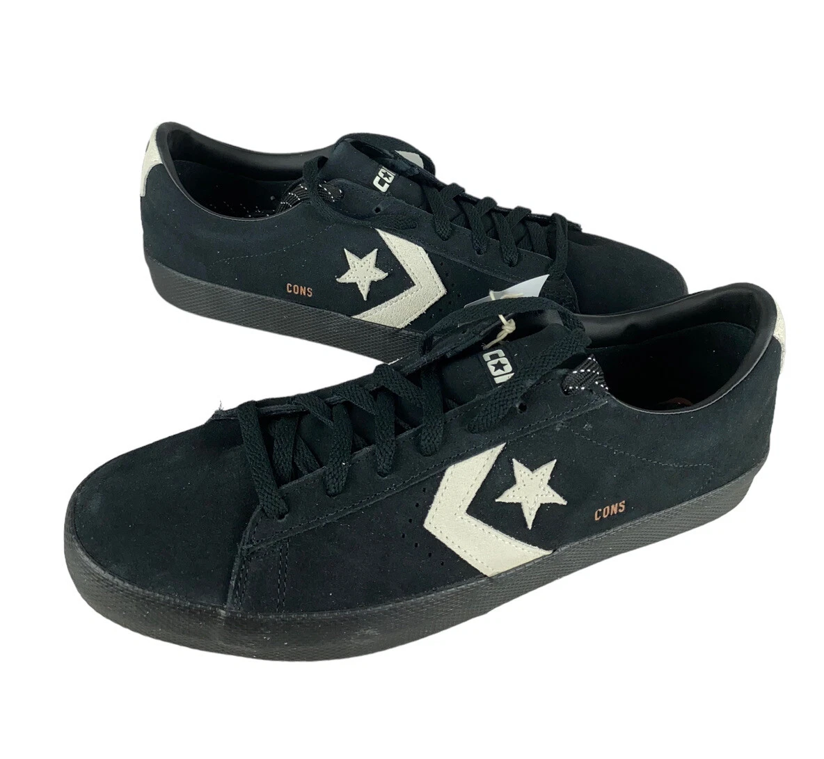 NEW Converse Pro Leather Pro Ox Suede Shoes Sneakers Black Sz 11.5 A01255C | eBay