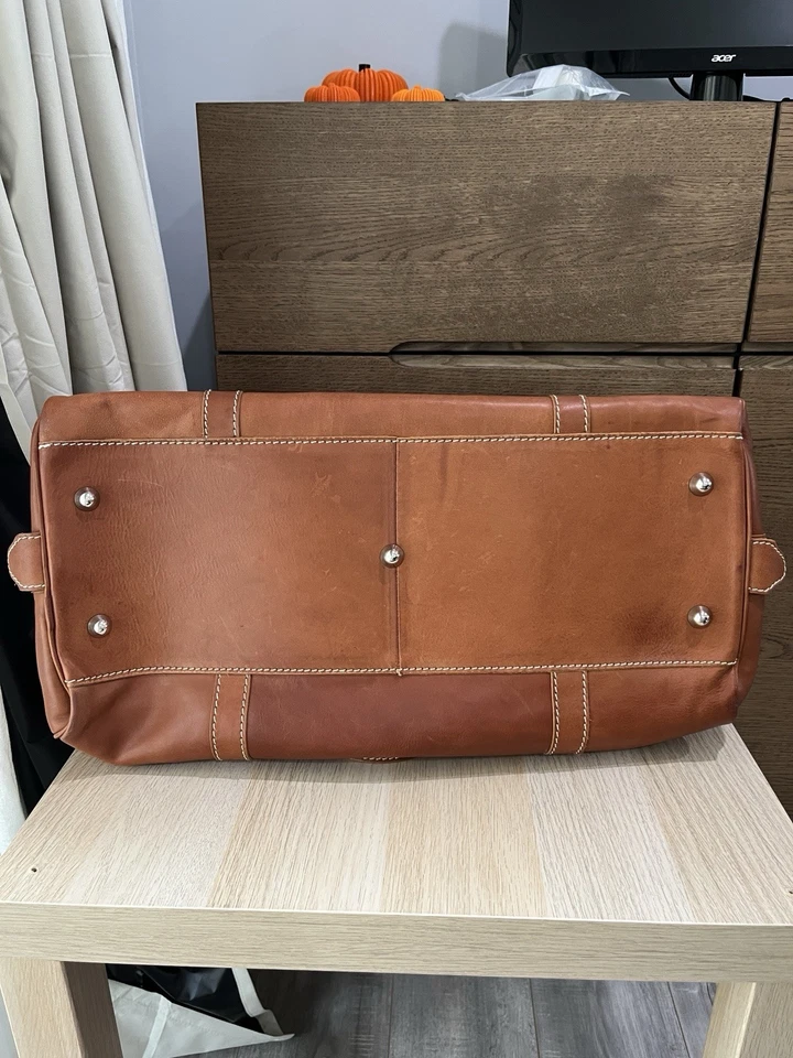 Bolso de Lona Floto Parma Marrón - Nuevo Foto 4 de 4