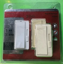 Legrand, Pass & Seymour H703PTCCCV6 Preset Slide Dimmer, 1 Pole, 3 Color Plates