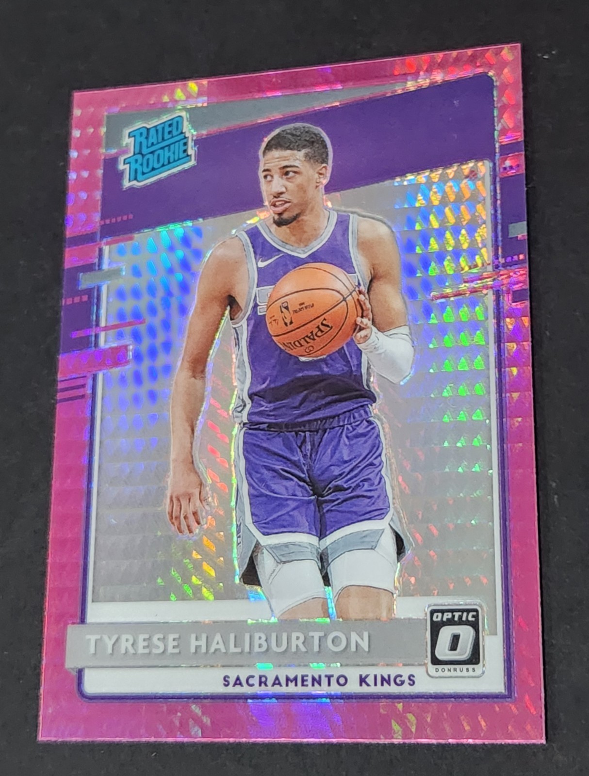 2020-21 Panini Donruss Optic Rated Rookie Tyrese Haliburton #162 Pink Hyper (RC)