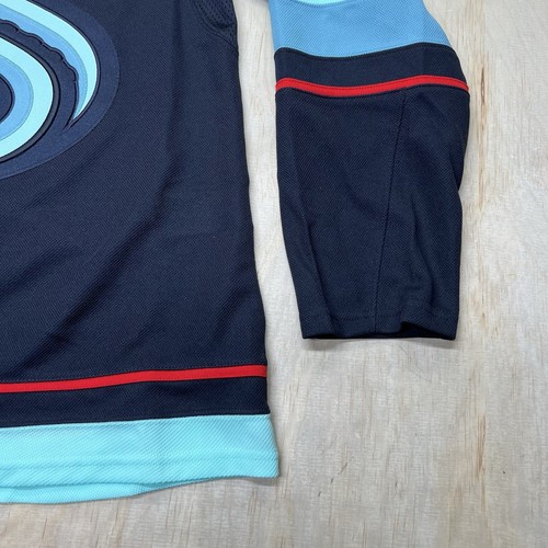 NEW SM 50 Seattle Kraken Adidas Home Blue NHL Hockey Jersey GT5622 - Picture 2 of 18