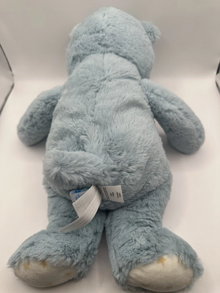 Juguete de peluche suave Cloud B Dreamy Hugginz Hippo animal de peluche azul 13"" Foto 2 de 4