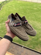 Gucci Canvas Horsebit Loafers Size 8