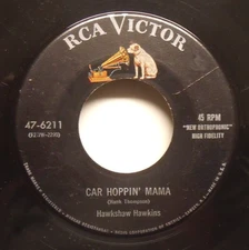 Hawkshaw Hawkins - Car Hoppin' Mama - 1952 Hillbilly Bopper 45 on RCA
