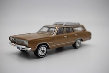 Greenlight 1969 Plymouth Satellite Station Wagon Gold Tow Hitch 1:64 Scale Loose