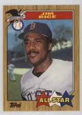 1987 Topps All Star Tiffany Jim Rice #610 HOF 0l1