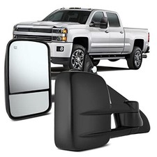 Rearview Mirrors, Power Heated 2014-2020 Chevy/GMC Black - Power Control