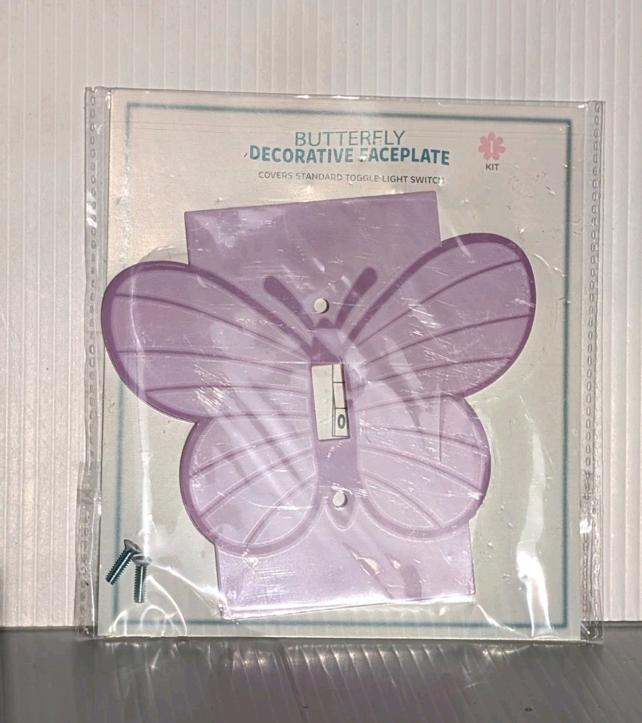 Kids new BUTTERFLY DECORATIVE FACEPLATE light wall switch cover 2024 target