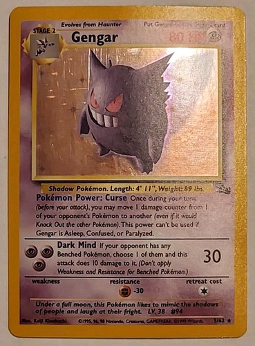 Pokémon Gengar 5/62 Fossil - Picture 1 of 16