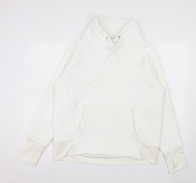 Weißer Pullover Hoodie Damen UK Größe M Athleta
