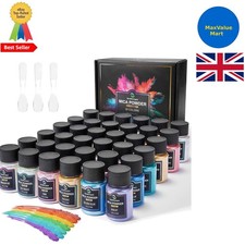 Lebendiges 36-Farben Glimmer Pulver Set - Sicheres Epoxidharz & Seife Basteln Pigmente