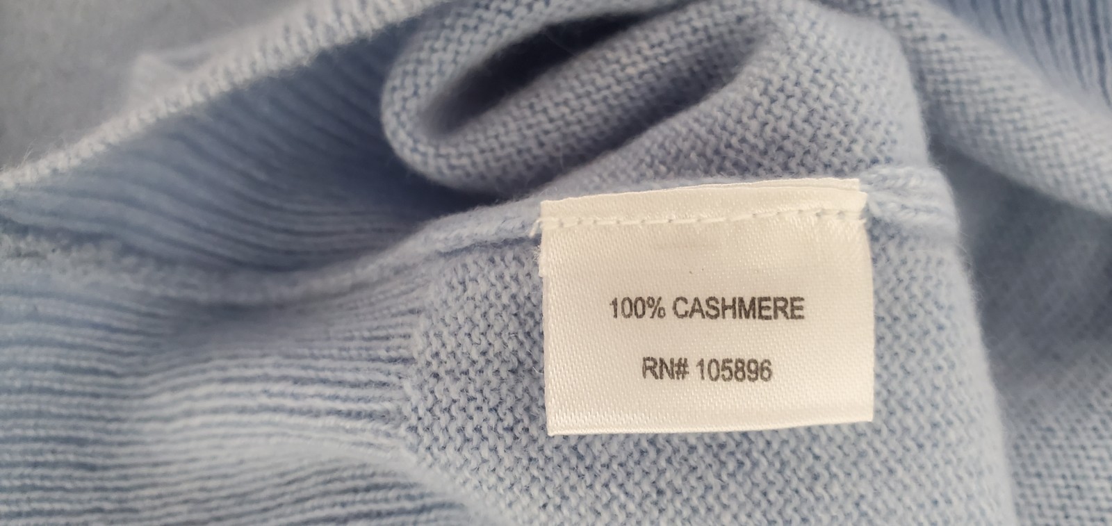 NWOT Classics by Worth 100% Italian Cashmere Blue Pullover Sweater Size SM