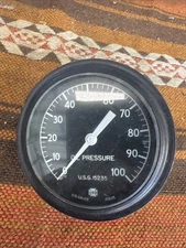 Vintage Oil Pressure Guage US Gauge Co New York 0-100 Scta Trog Flathead 1932
