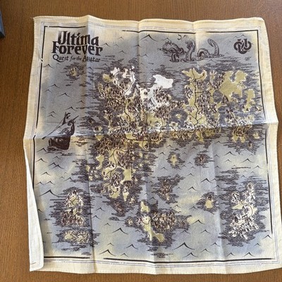 ULTIMA FOREVER QUEST FOR THE AVATAR CLOTH MAP (FROM COMIC CON 2012)