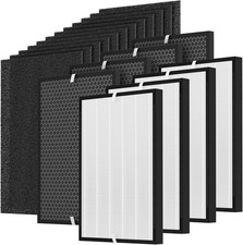 4 Replacement HEPA  Carbon Filters for Bissell Air320/Air220 - 4 Sets