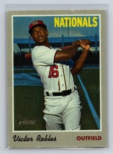 2019 Topps Heritage - Victor Robles #28 - 1970 Cloth Stickers