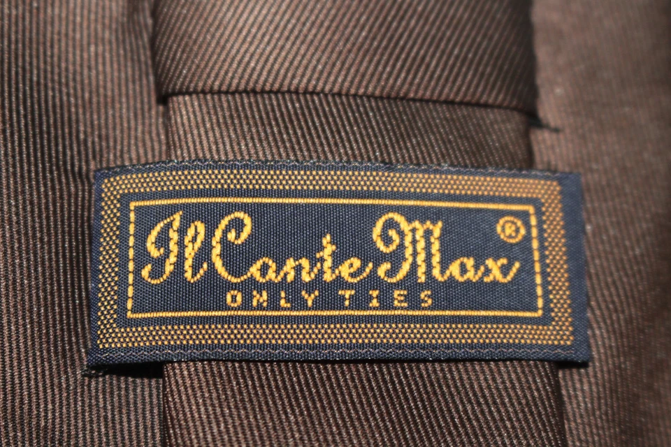 Corbata de seda IL CONTE MAX hecha en Italia F87212 Foto 4 de 4