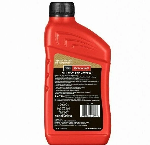 Kit de cambio de aceite sintético Motorcraft para 11+ Ford Expedition/F-150 3,5 L EcoBoost Foto 4 de 4