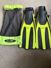 Dolfino Fins All Rubber Menn 4.5-8.5 With Mesh Bag For Carrying