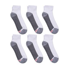 Hanes Ankle Socks 6-Pack Mens Max Cushion, Wicking Cool ComfortBlend