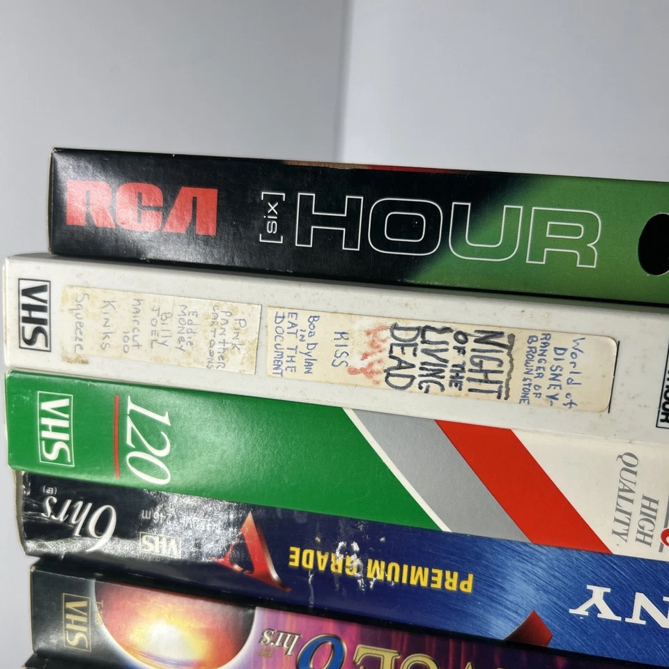 LOT OF 15 VHS TAPES LOT VTG HOME RECORED TAPES RARE AND OBSCURE HORROR - Image 4 of 4