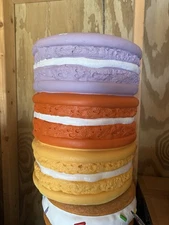 Macaroon Purple/Orange/Yellow Stool 18.5 in Fun Home Decor Viral Tiktok Furnitur