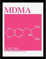 Gadget -D- Drug Science (Mdma) Collector Print (Framed) Pyramid
