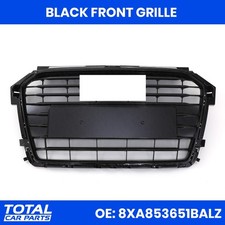 RADIATOR GRILLE GLOSS BLACK BEZEL NO PDC FOR AUDI A1 8C FACELIFT S LINE 15-18