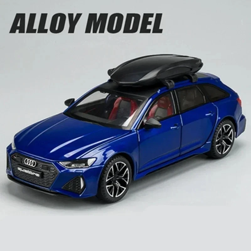 1:24 AUDI RS6 Avant Racing Diecast aleación deportivo coche de juguete modelo exhibición coleccionable Foto 3 de 4