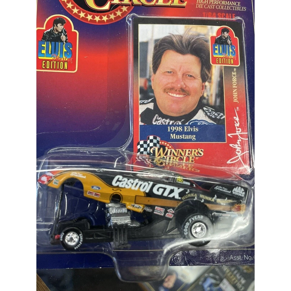John Force Winners Circle Castrol GTX 1998 Elvis Mustang 1/64 Foto 3 de 3