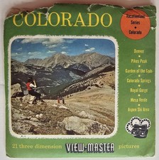 Colorado 1956 View Master Packet 3 Reel Set Book S3 COLO-1 -2 -3 Stereo 3D