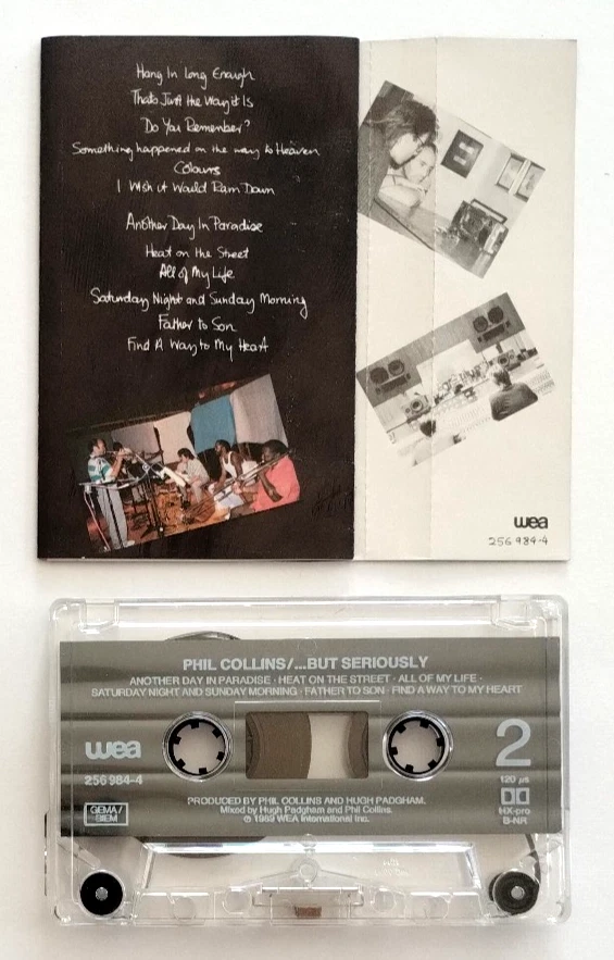 Mc Phil Collins ...But Seriously Musicassetta Europe 1989 Compact Cassette - Immagine 2 di 2