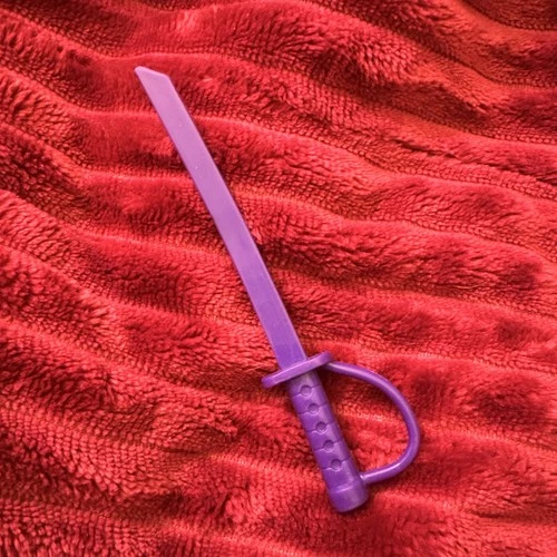 Vtg 1996 TMNT Stretch Leonardo Purple Sword Original Figure Accessory Part ONLY