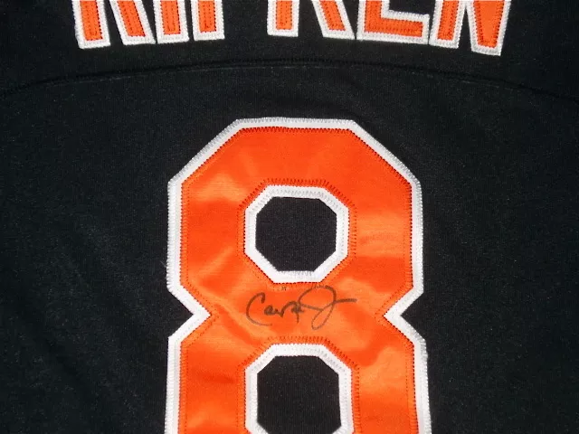 CAL RIPKEN JR AUTOGRAPHED JERSEY (ORIOLES) W/ PROOF!