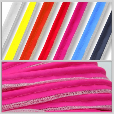 6 m Reflektierendes Paspelband 0,92 /m neon Biese Kantenband Reflektion Reflex
