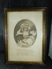 1794 Harriot Goodchild Sketched by F. Ramberg and Harmar Etching or Aquatint